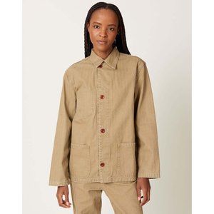 Caron Callahan Krasner Jacket in Barley Cotton Twill Loose FIt Canvas XL EUC